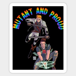 Mutant and Proud Shatterstar And Rictor Sticker